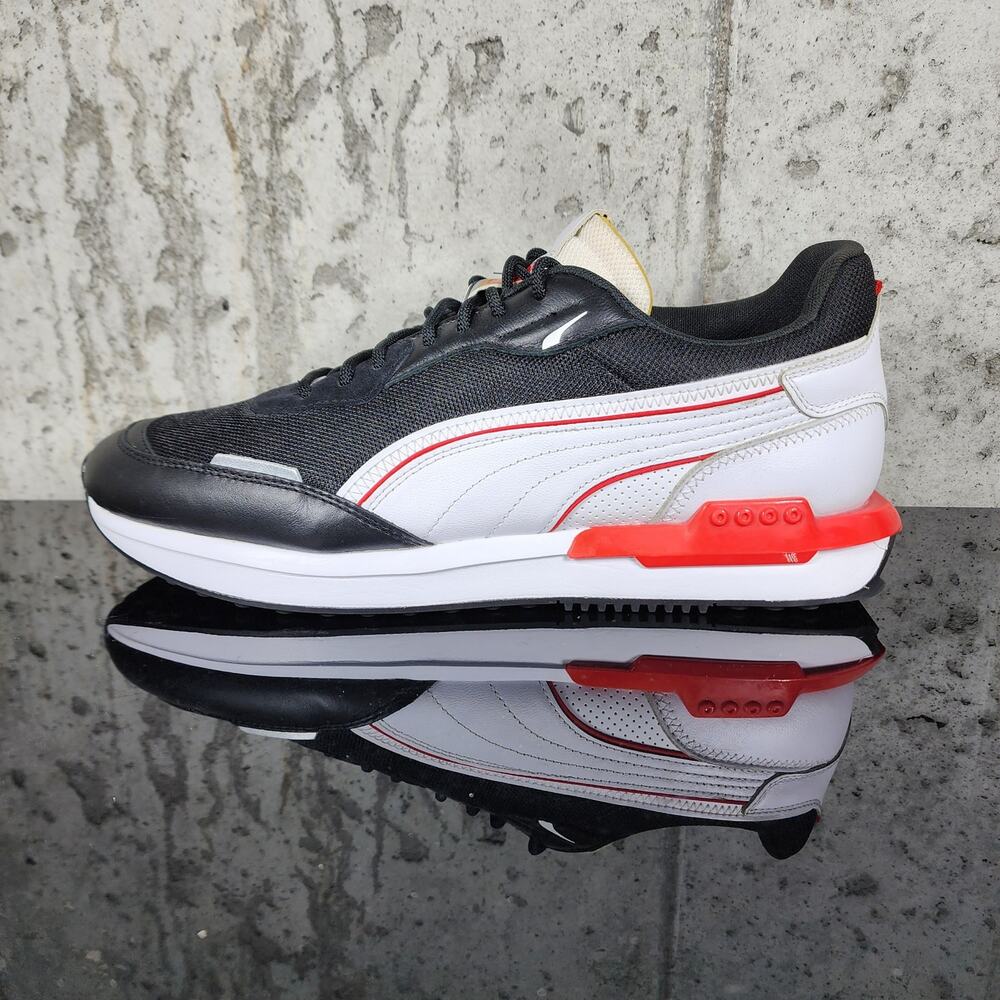 PUMA City Rider AS Men's Size 11.5 Black Running Lifestyle Sneakers Shoes